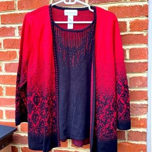Alfred Dunner Holiday Cardigan. New Never Used.